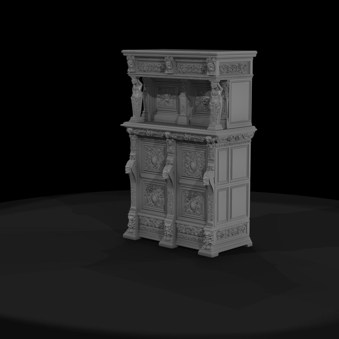 Ornate Carved Cabinet