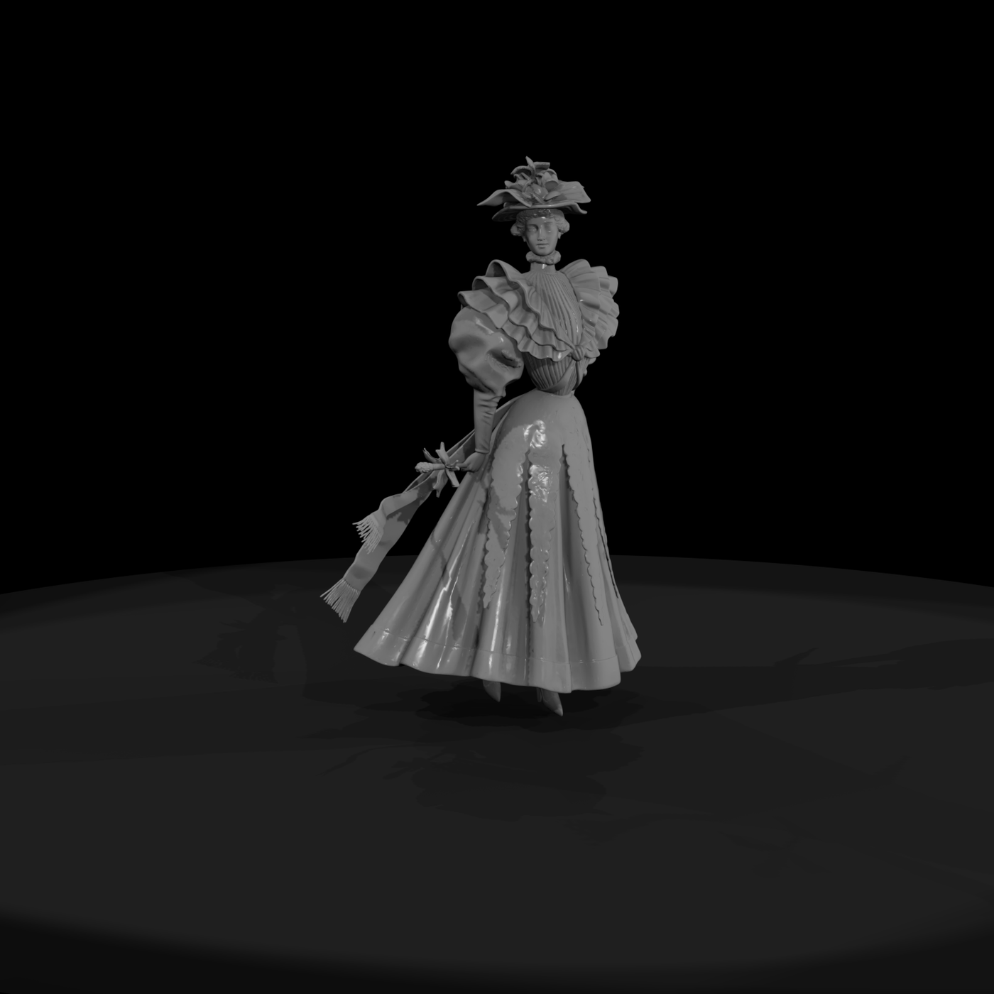 Edwardian Lady with Parasol