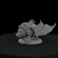 stylized-fantasy-winged-war-boar-3d-miniature-ftbb — thumbnail 2
