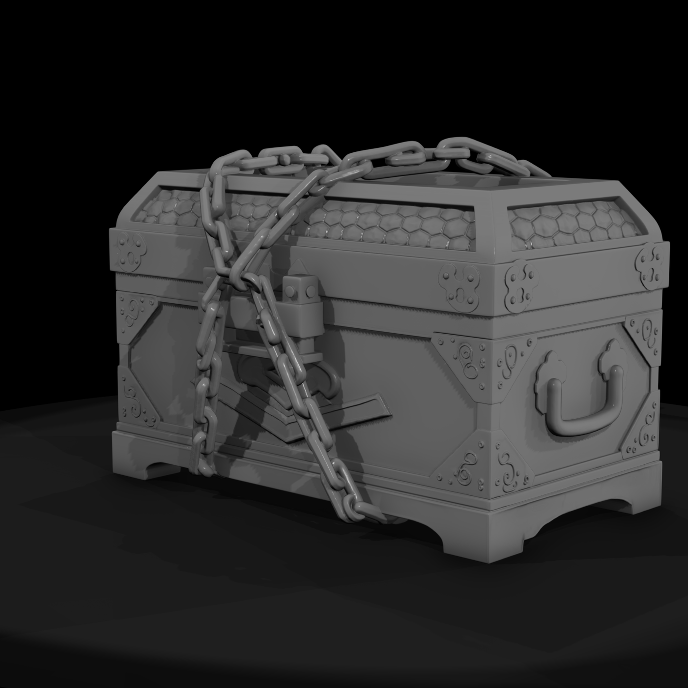Medieval Chained Treasure Chest