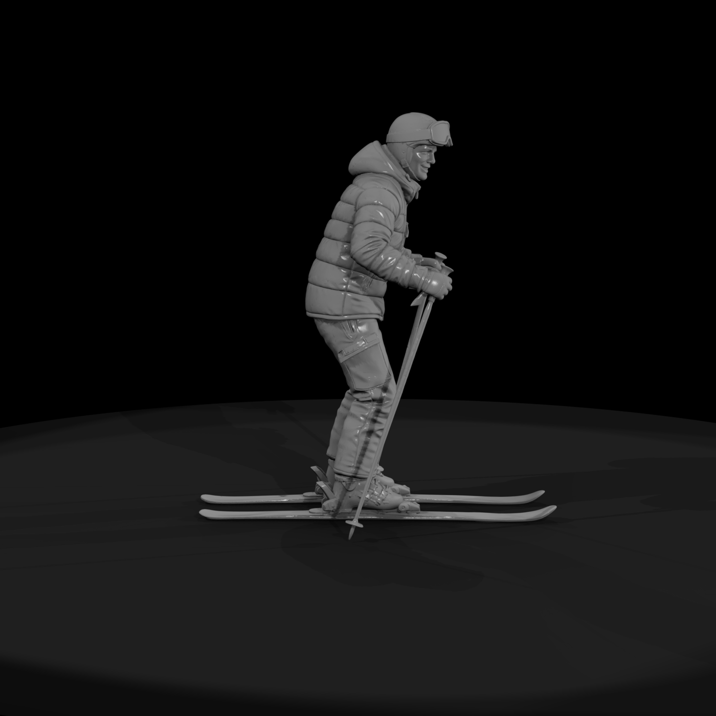 0094 Sports Skier Poles