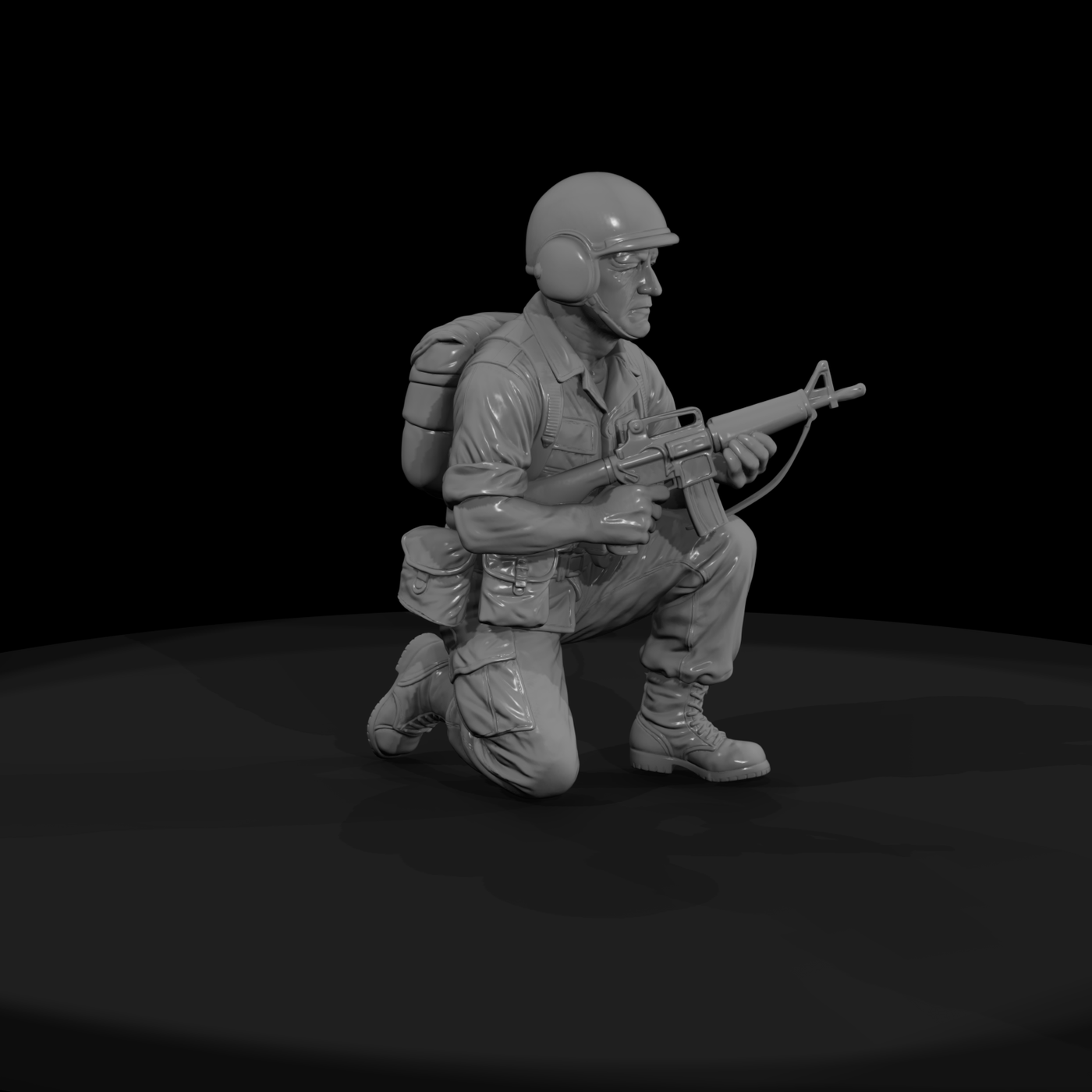 Vn Army 084 Vietnam U S Army Scout Figure