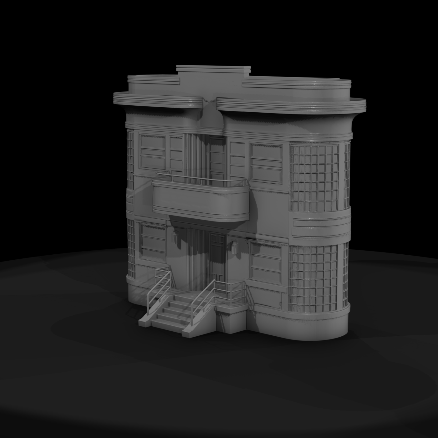 Streamline Moderne Two-Story Townhouse