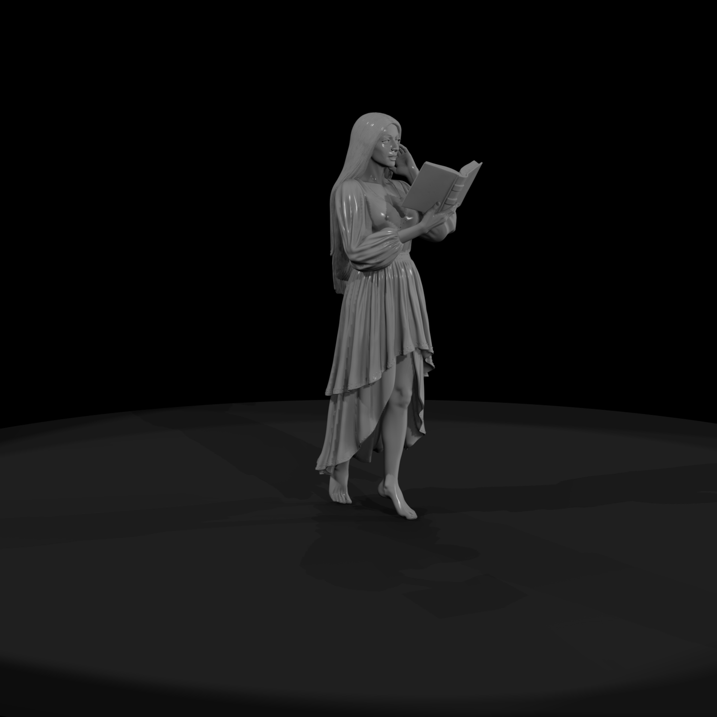 Drag Performer Reading a Book