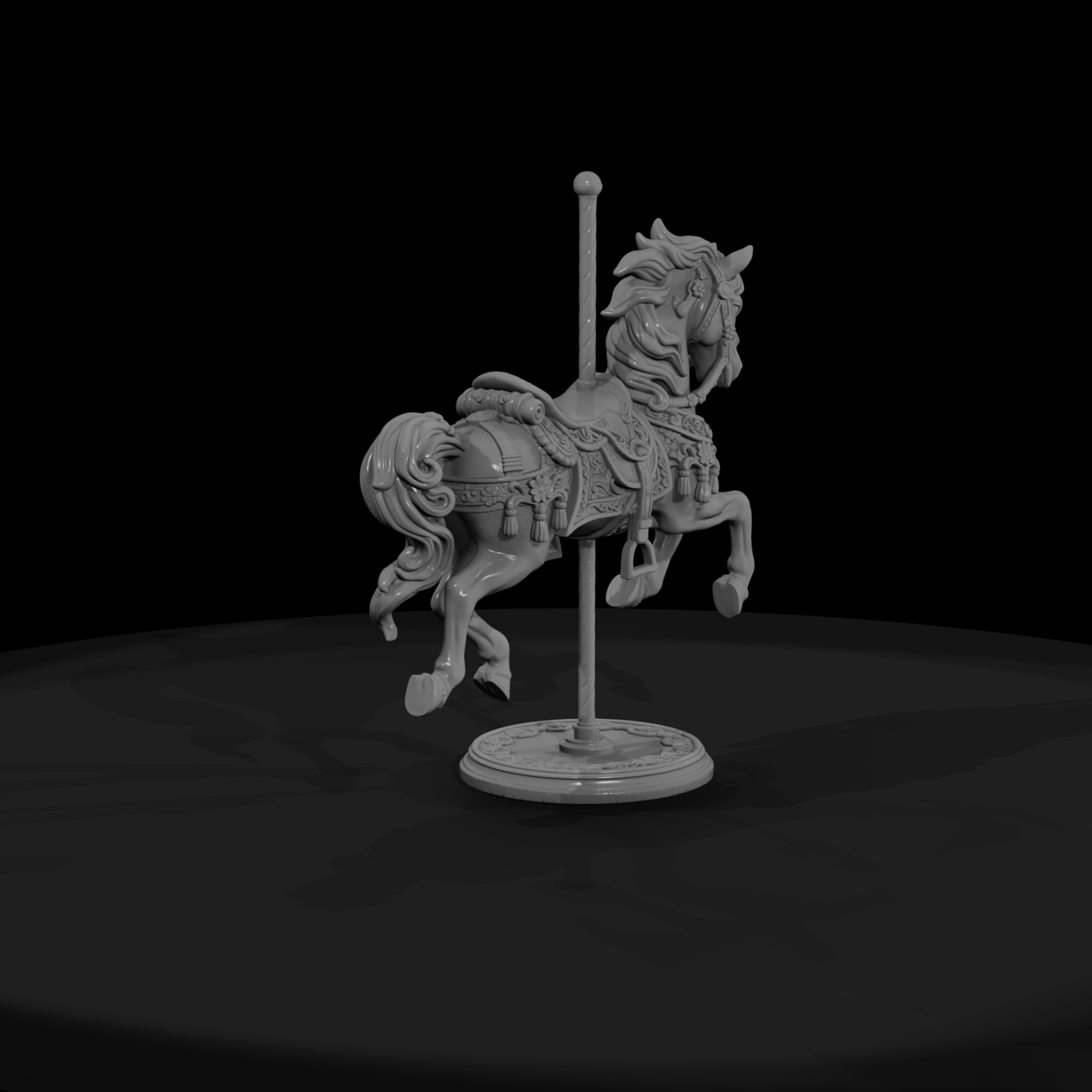 Cir 137 Ride Carousel Horse