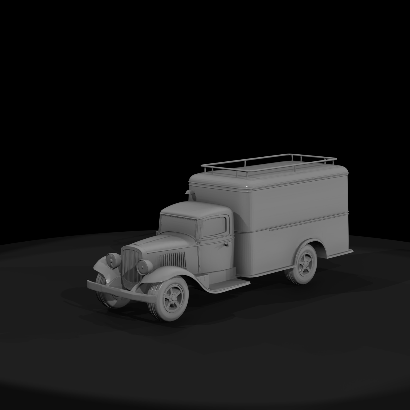 Vintage Box Delivery Truck