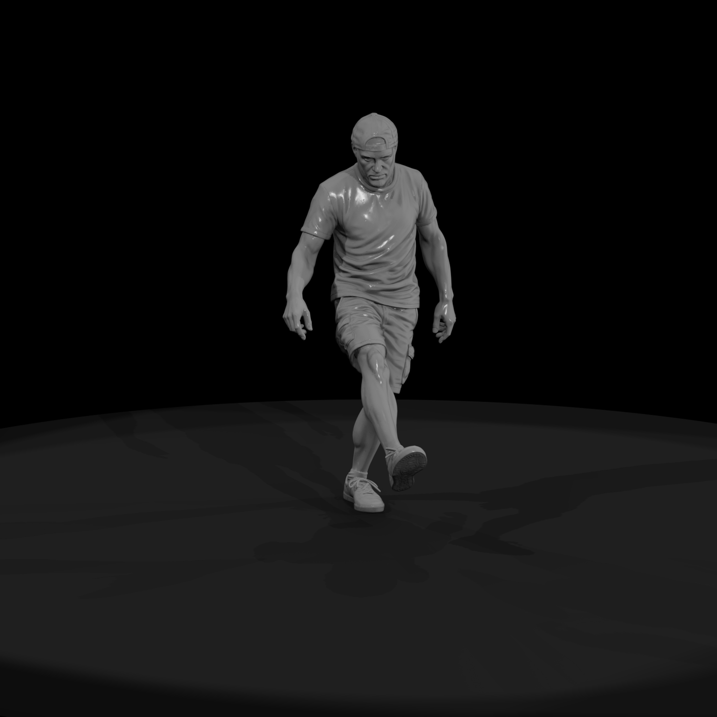 Hacky Sack Player Kicking