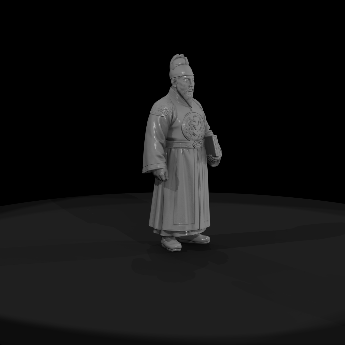 Hist 0108 Historical King Sejong Miniature Figure