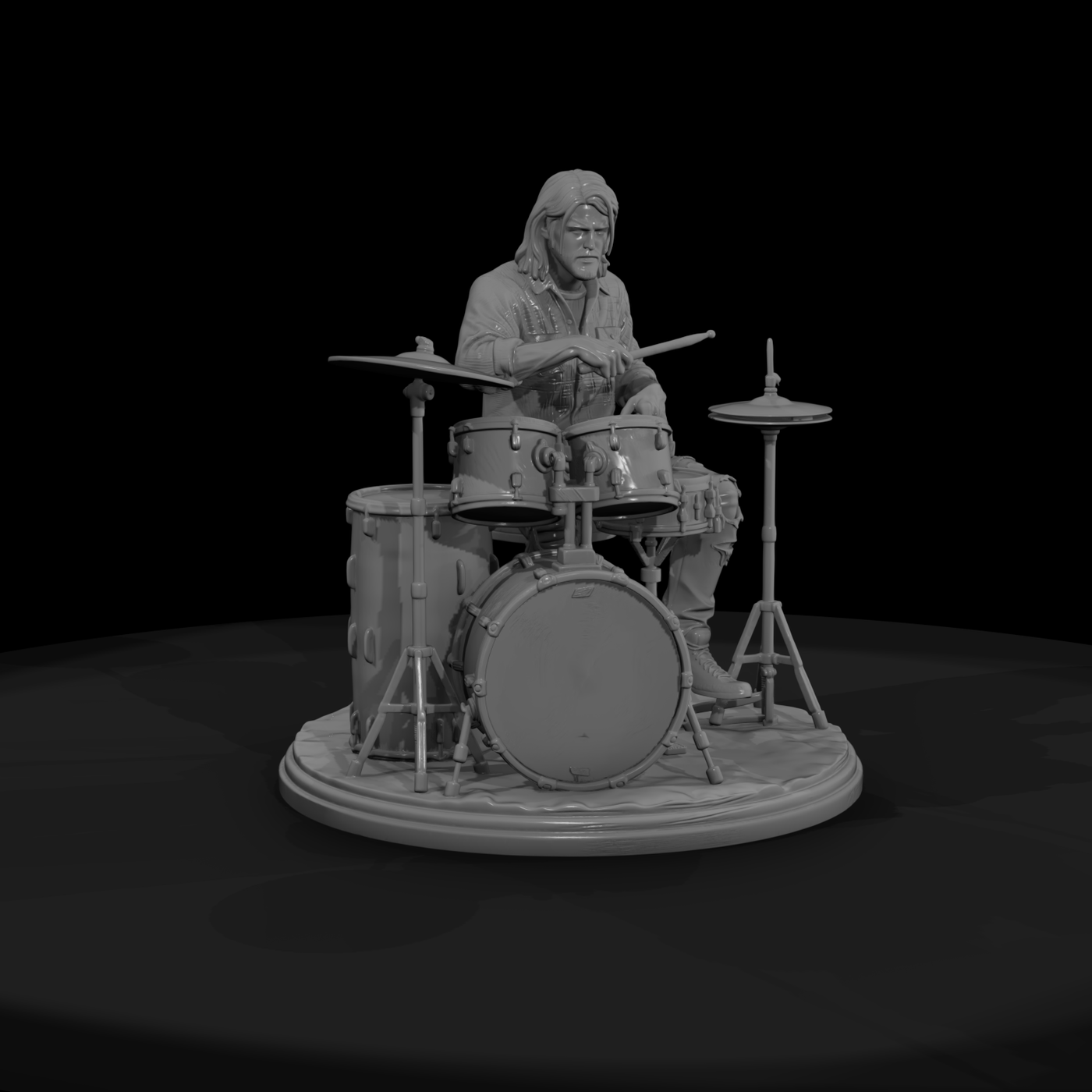 Bnd 196 Grunge Band Drums