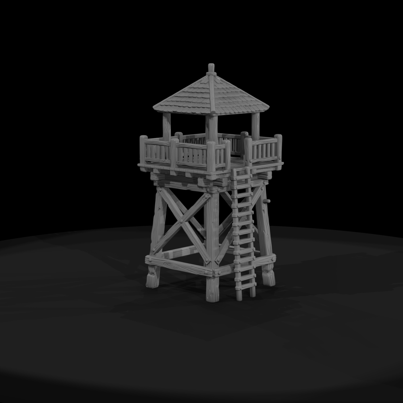 Mil 045 Wild West Fort Timber Lookout Tower
