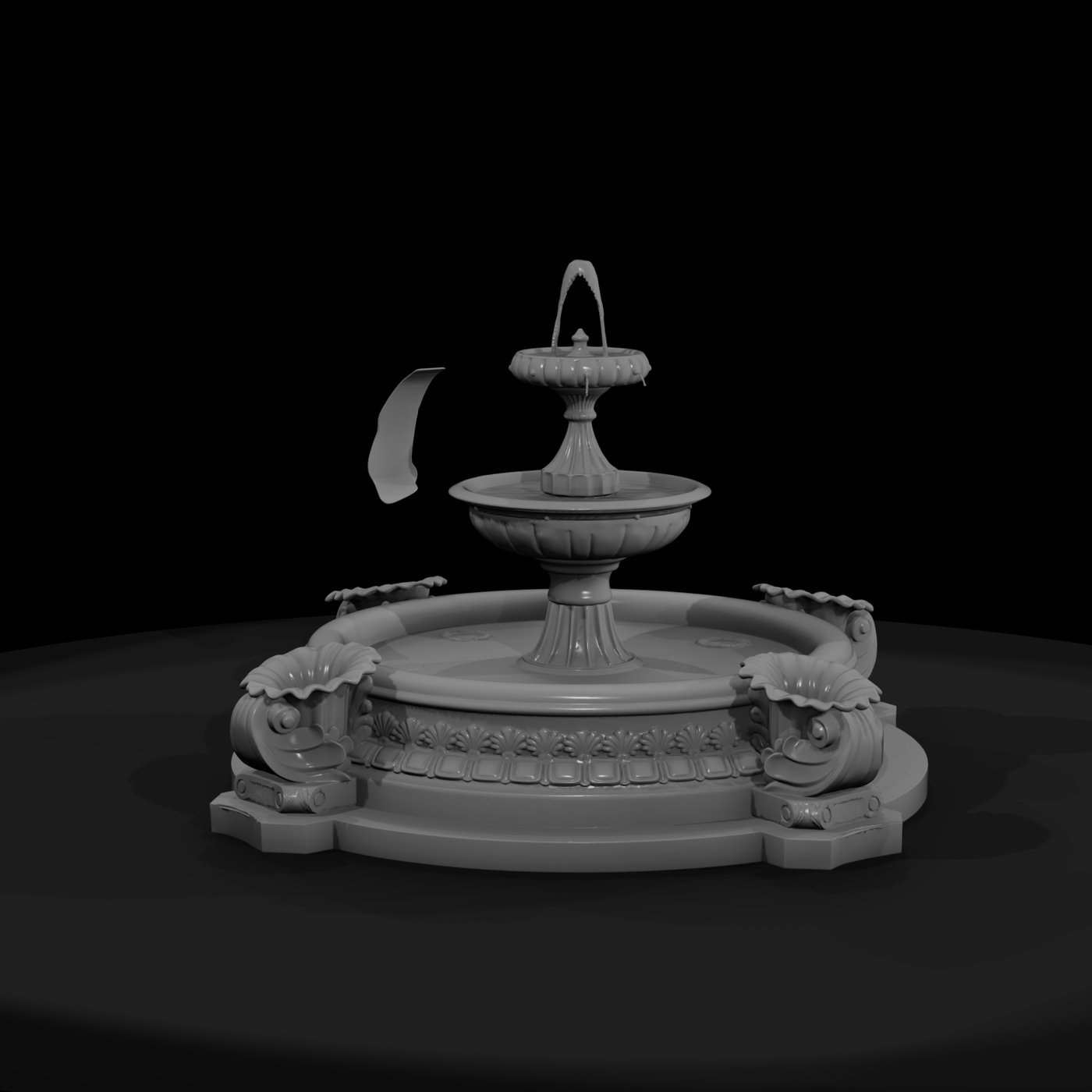 Tiered Stone Garden Fountain
