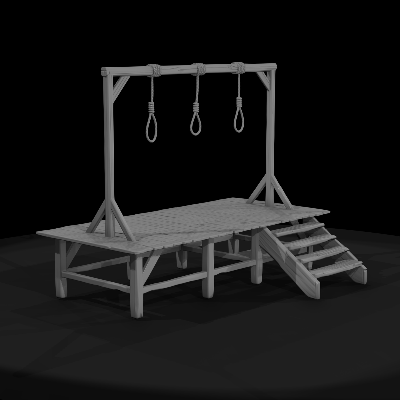 Old West Wooden Gallows