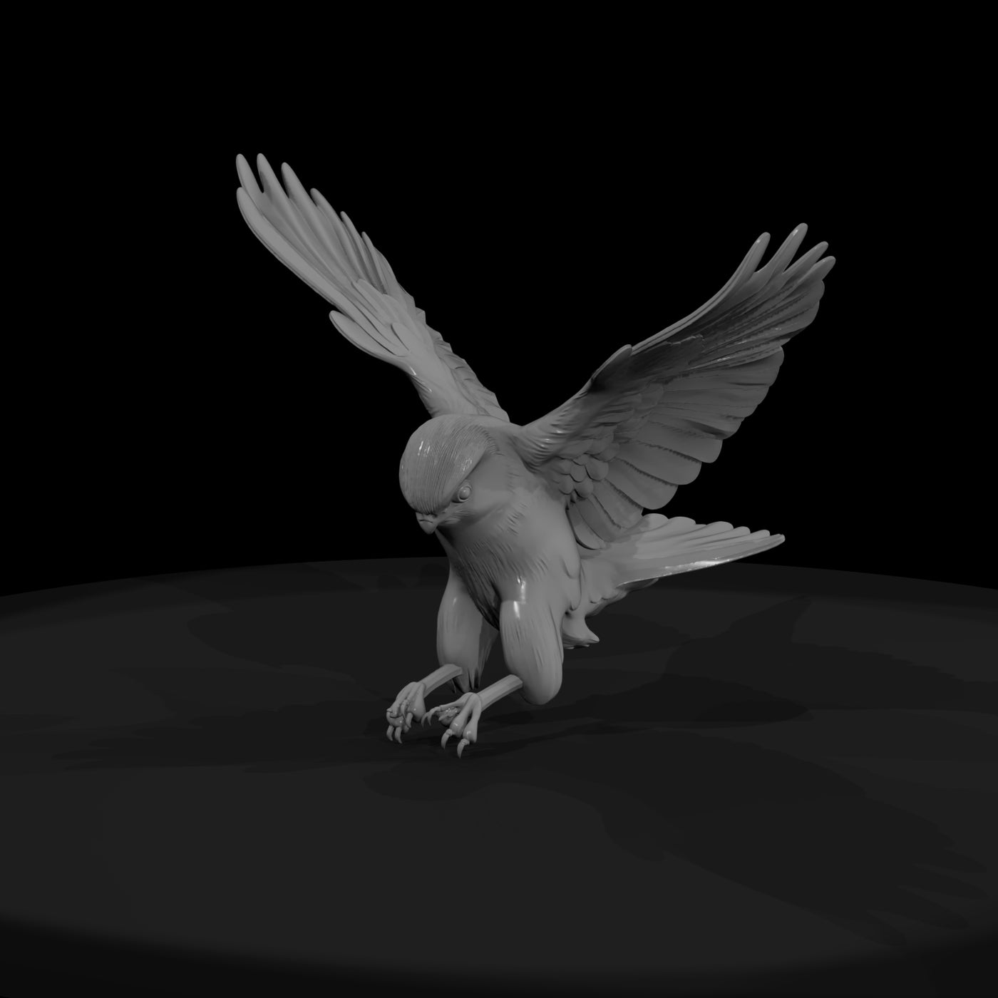 stylized-falcon-figurine-perched-441076