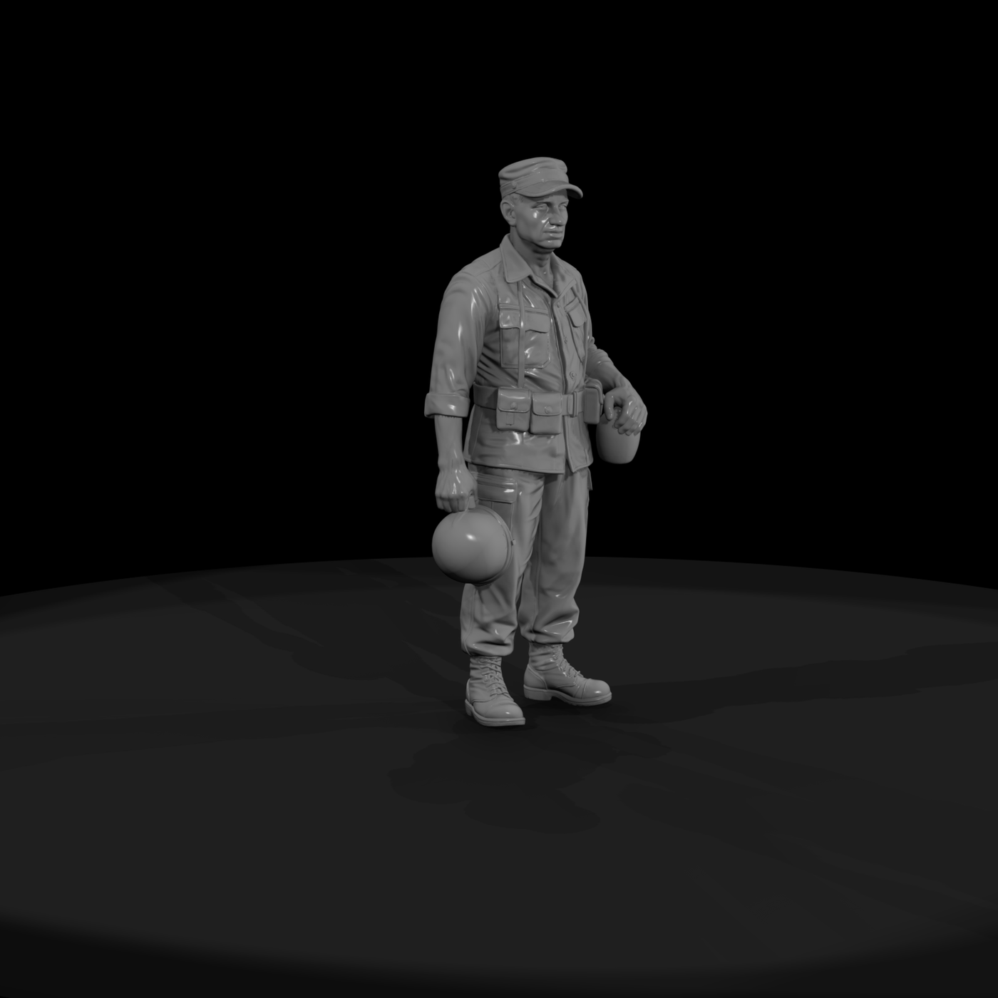 Vn Army 032 Vietnam U S Army Resting Soldier Figur