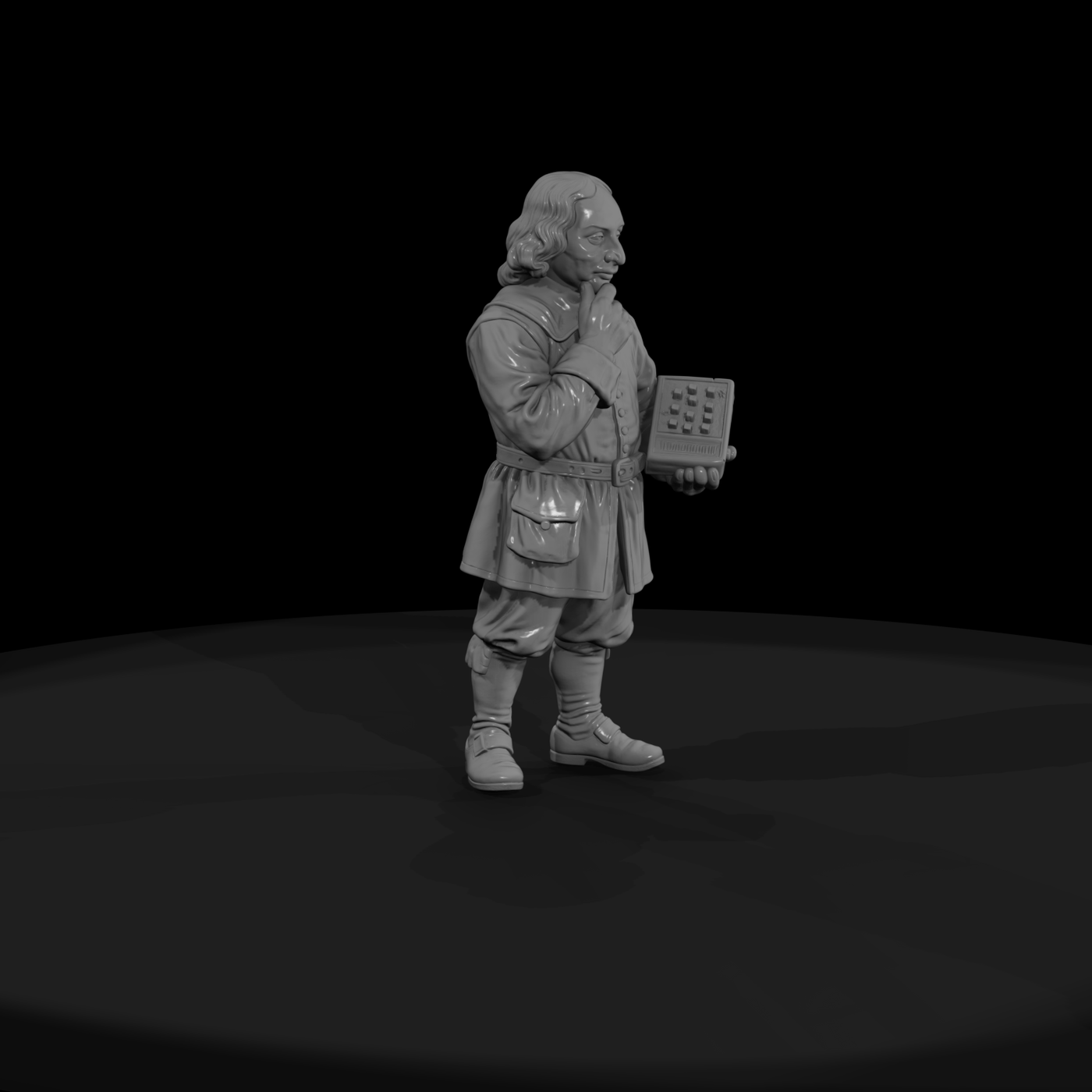 Hist 0131 Historical Blaise Pascal Miniature Figur
