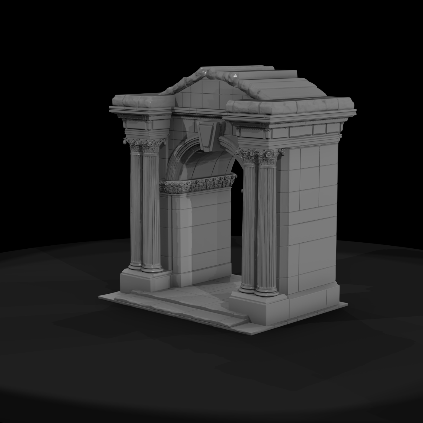 Classical Corinthian Stone Archway