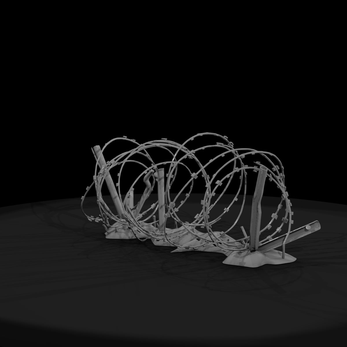 razor-wire-concertina-barrier-ho-scale-diorama-accessory-278007