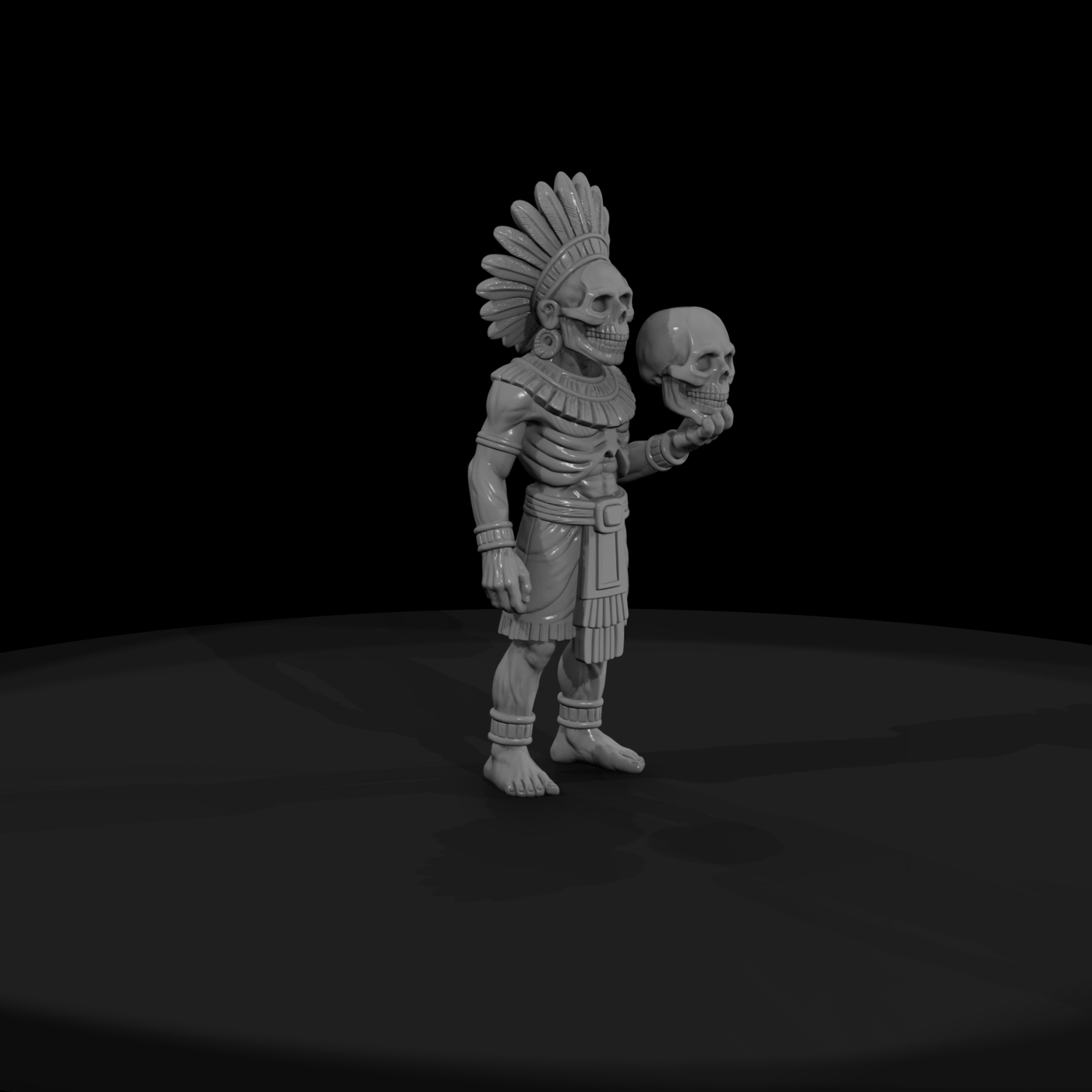 Myth 0472 Mythology Mictlantecuhtli Miniature Figu