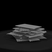 weathered-corrugated-metal-roof-panel-diorama-prop-688559 — thumbnail 3