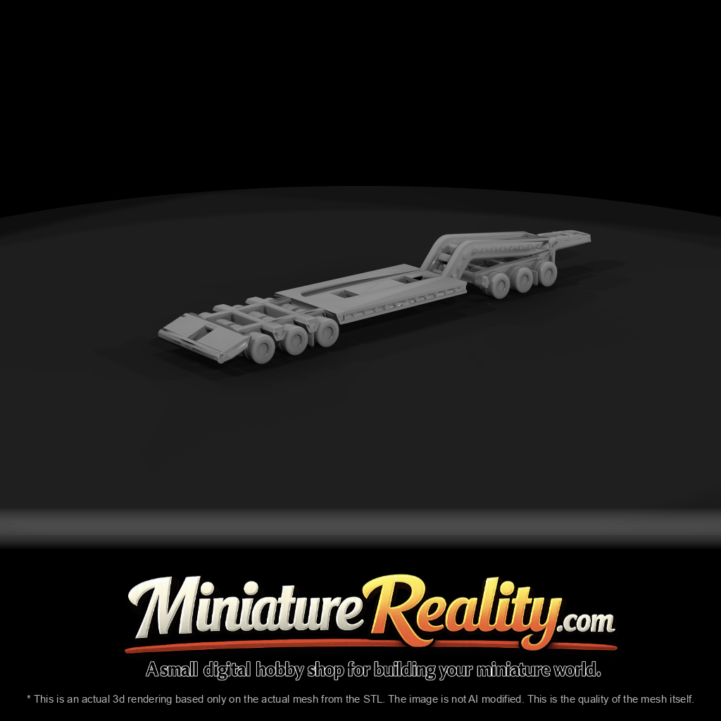 Heavy-Haul Lowboy Drop-Deck Trailer