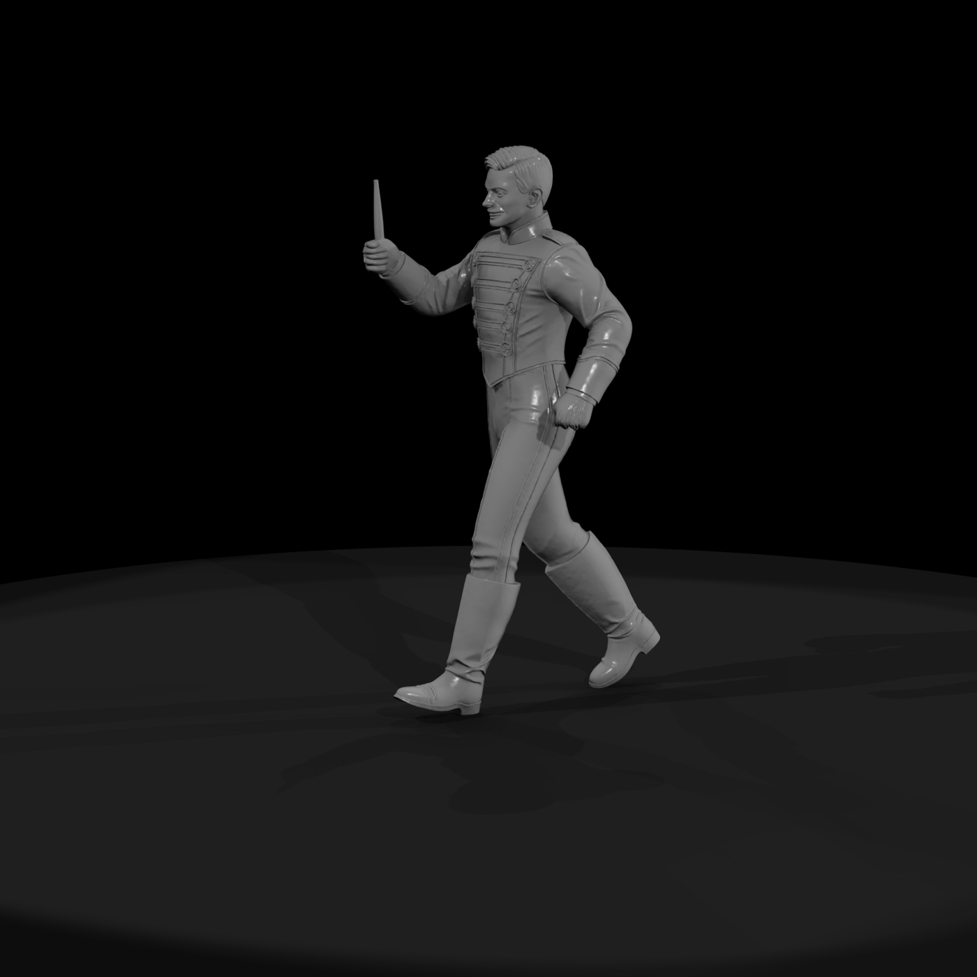 Stylized Marching Band Conductor