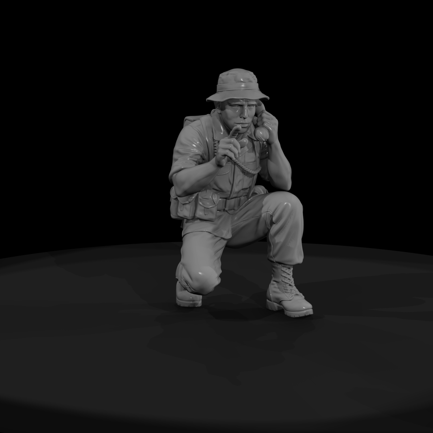 Vn Army 077 Vietnam U S Army Radio Operator Figure