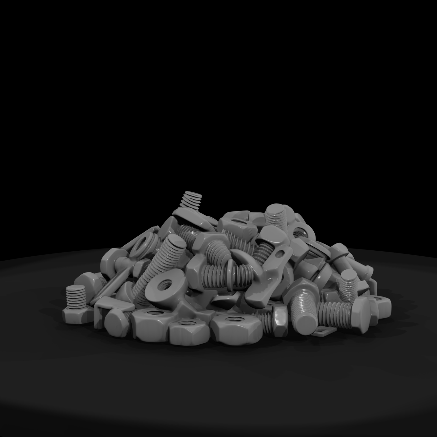 Stylized Pile of Fasteners — Scatter