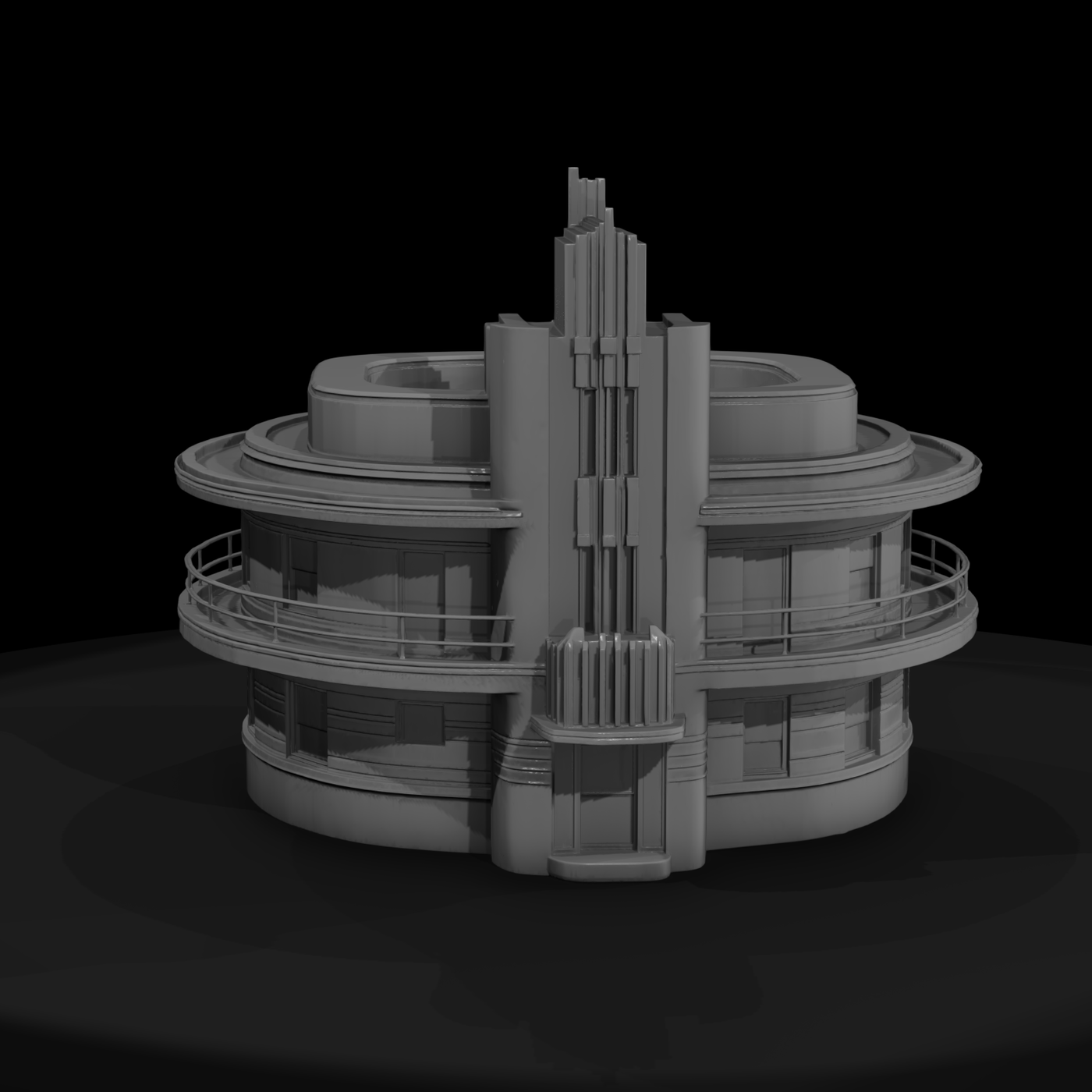 Streamline Moderne Art Deco Corner Apartment Building