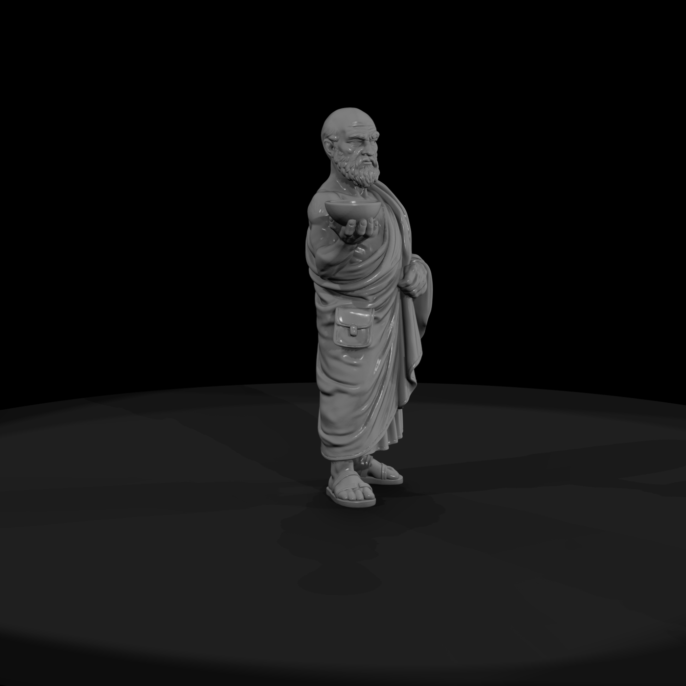 Hist 0030 Historical Hippocrates Miniature Figure