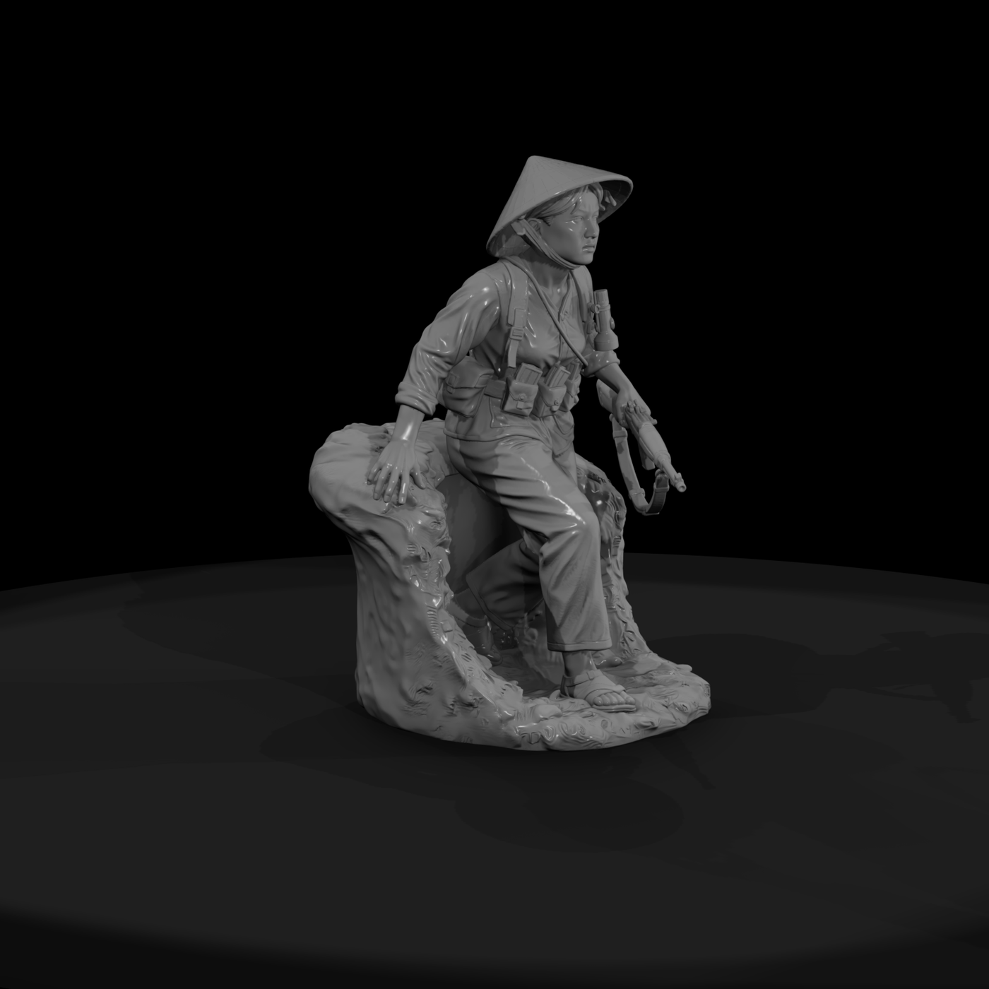 Vnh 072 Viet Cong Female Tunnel Fighter