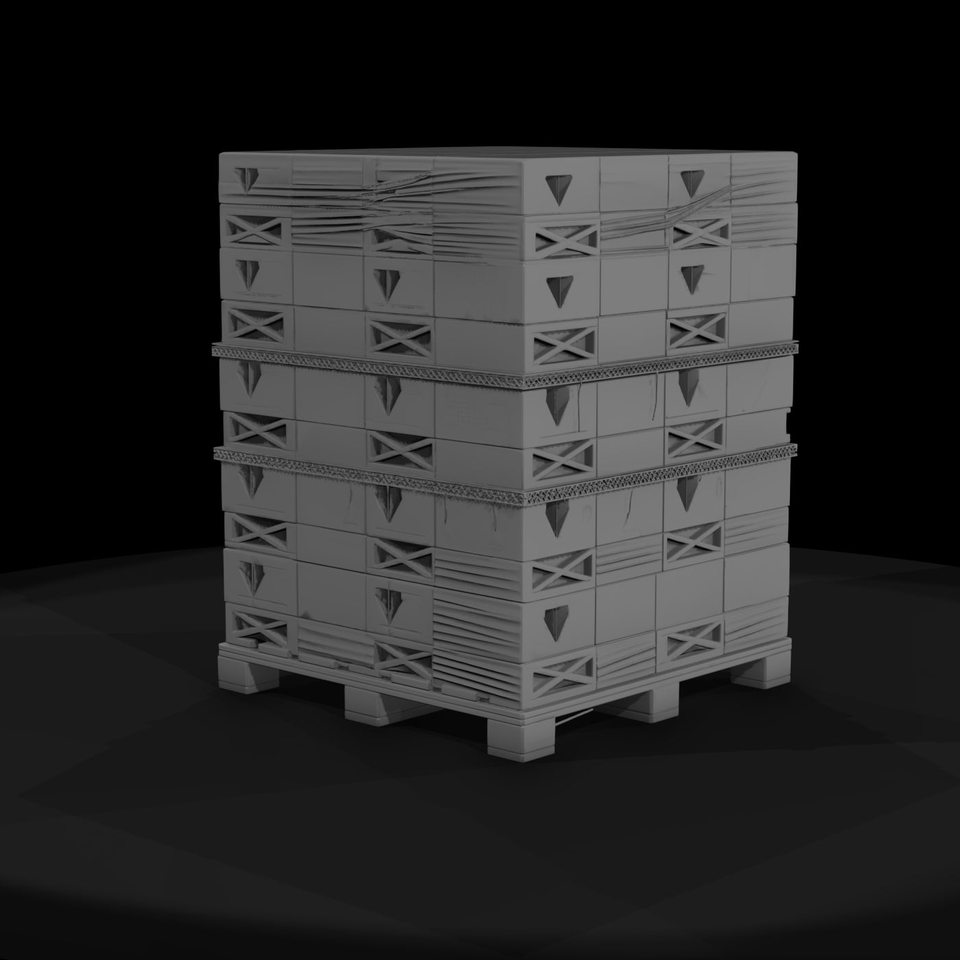 stacked-shipping-crates-on-pallet-688769