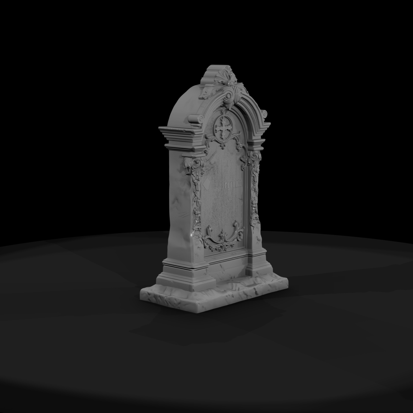 Ornate Gothic Gravestone