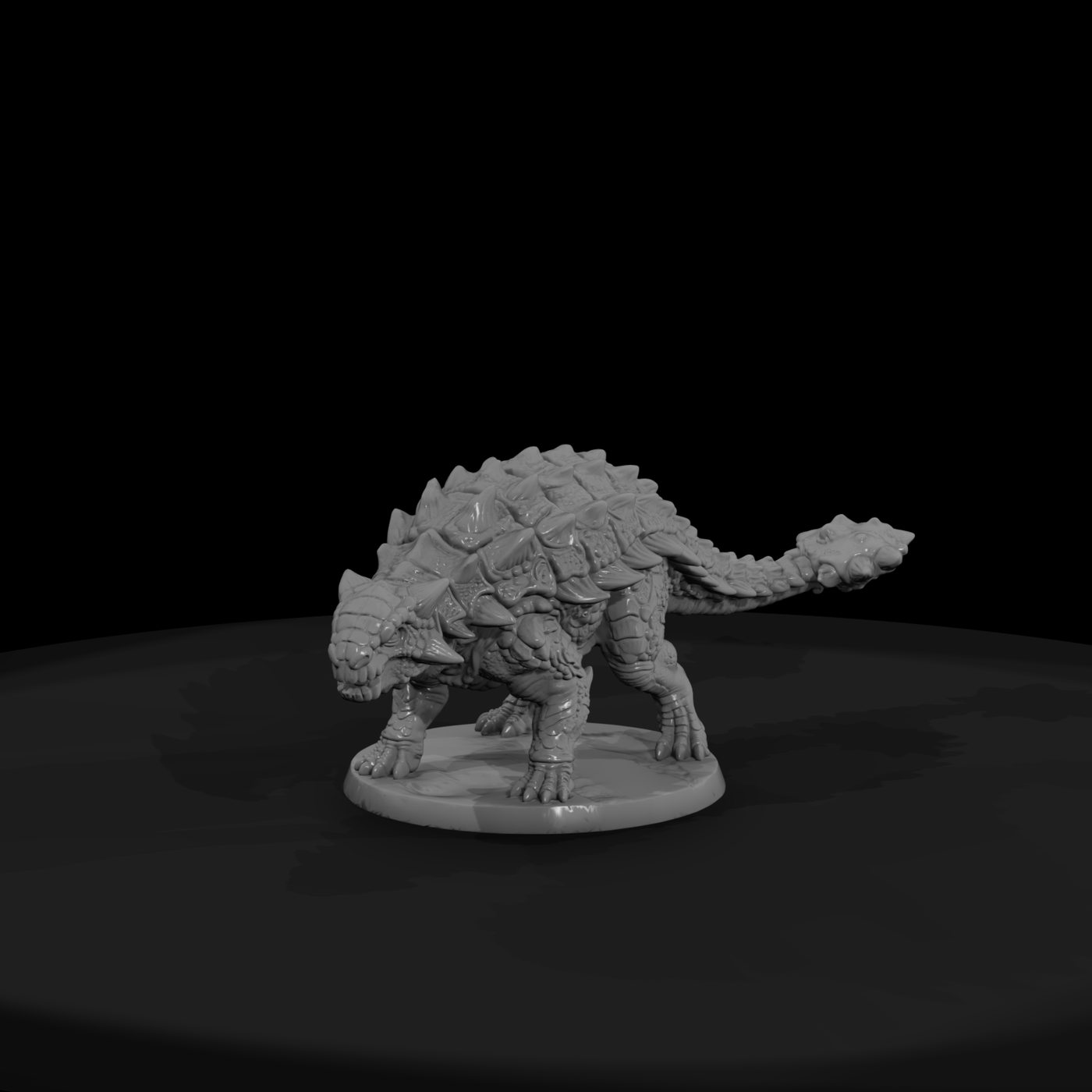 Armored Dinosaur with Club Tail