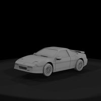 fiero-style-1980s-compact-coupe-diorama-3d-print-model-739395 — thumbnail 3