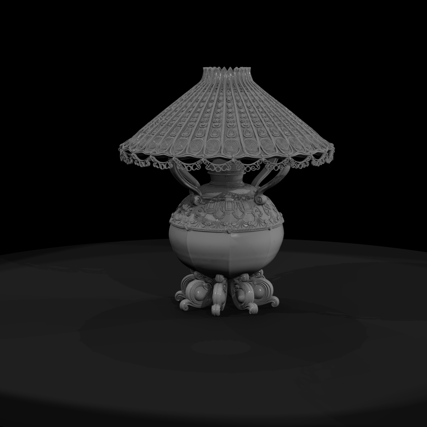 Baroque Ornate Table Lamp — & Railway Layouts