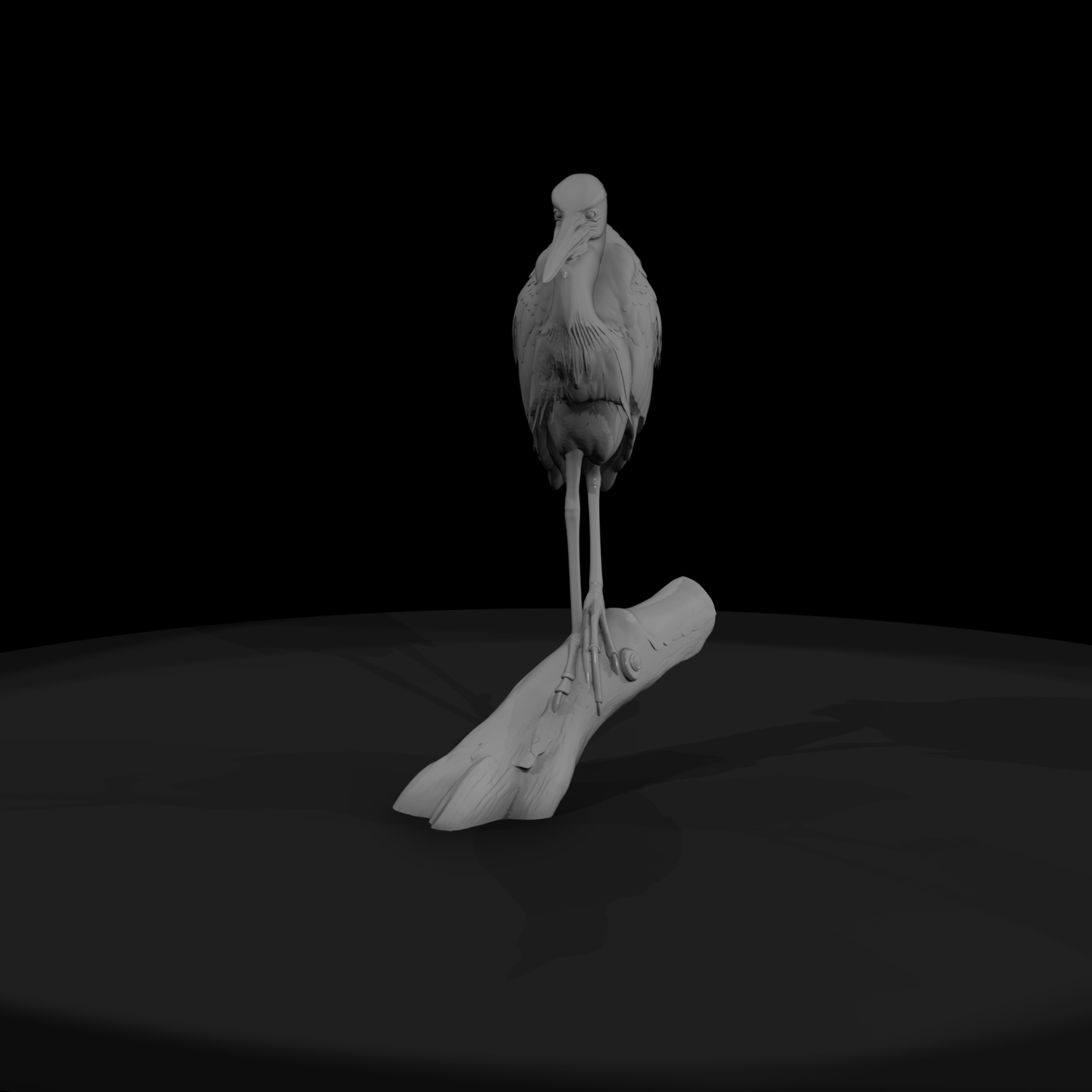 Great Blue Heron Figurine & Railway Layouts ( Friendly)