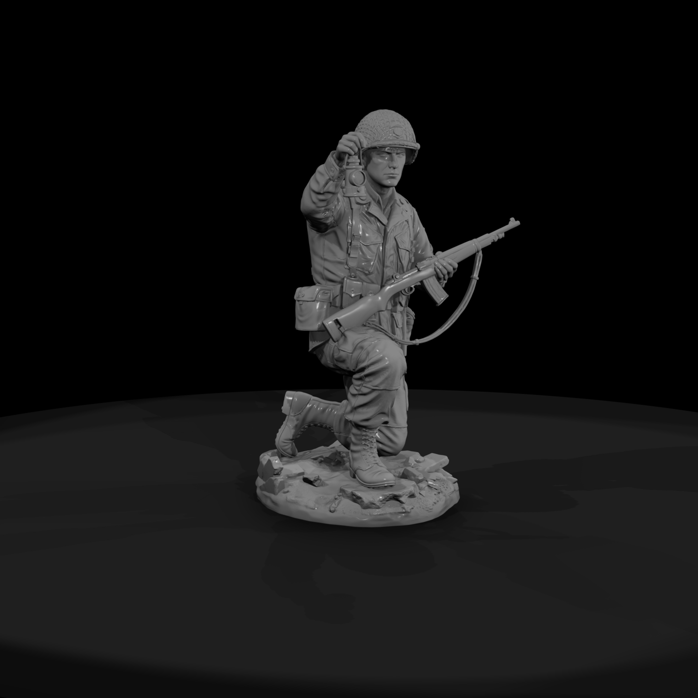 WWII Airborne Pathfinder Kneeling