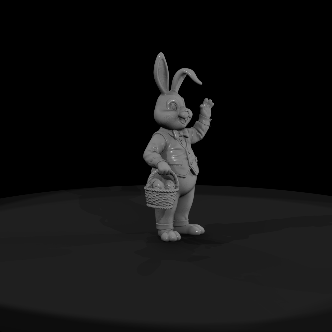 Easter Bunny with Egg Basket