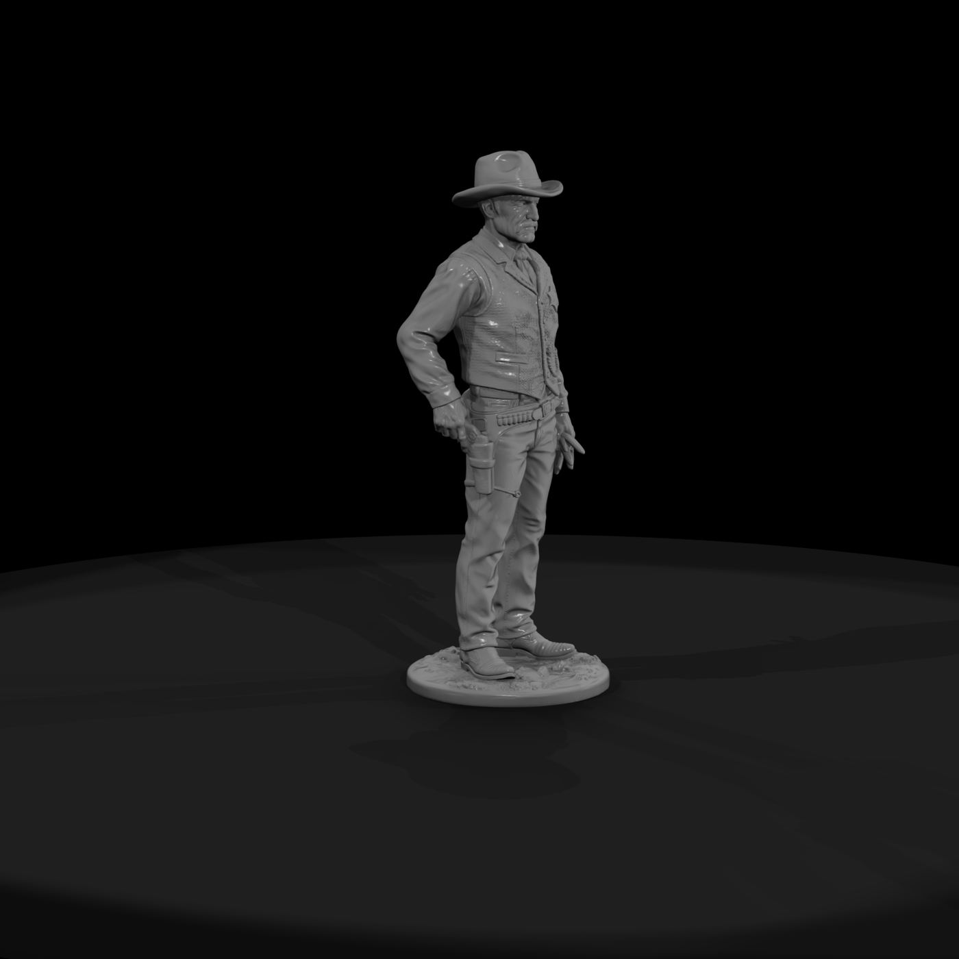 Old West Town Sheriff with Six-Guns