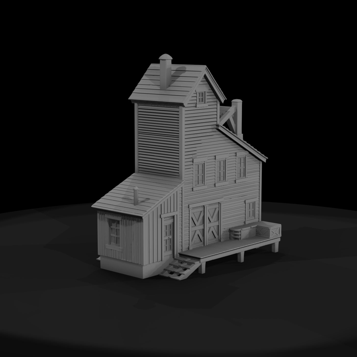 stylized_rustic_wooden_farmhouse_3d_model