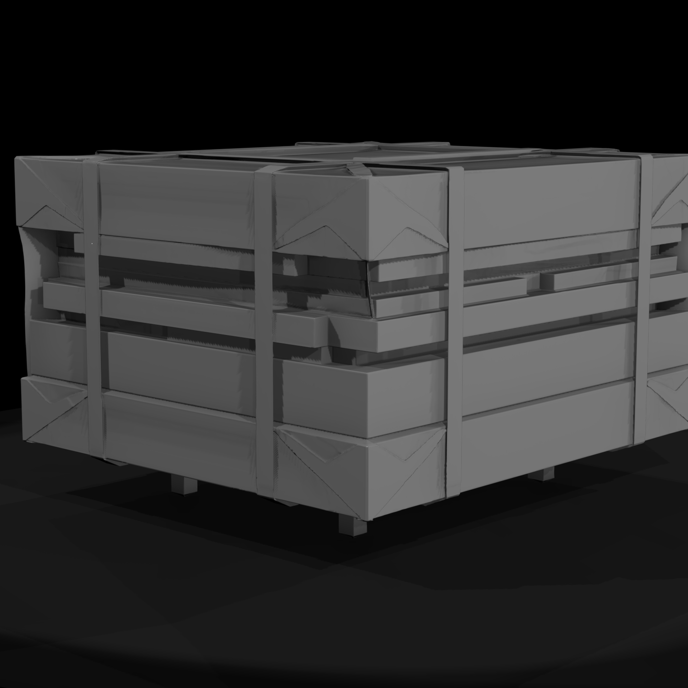 Stacked Shipping Crates — Bundle