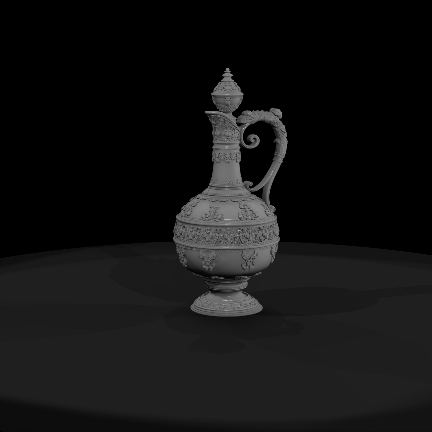 Baroque ornate pitcher ewer decorative vessel