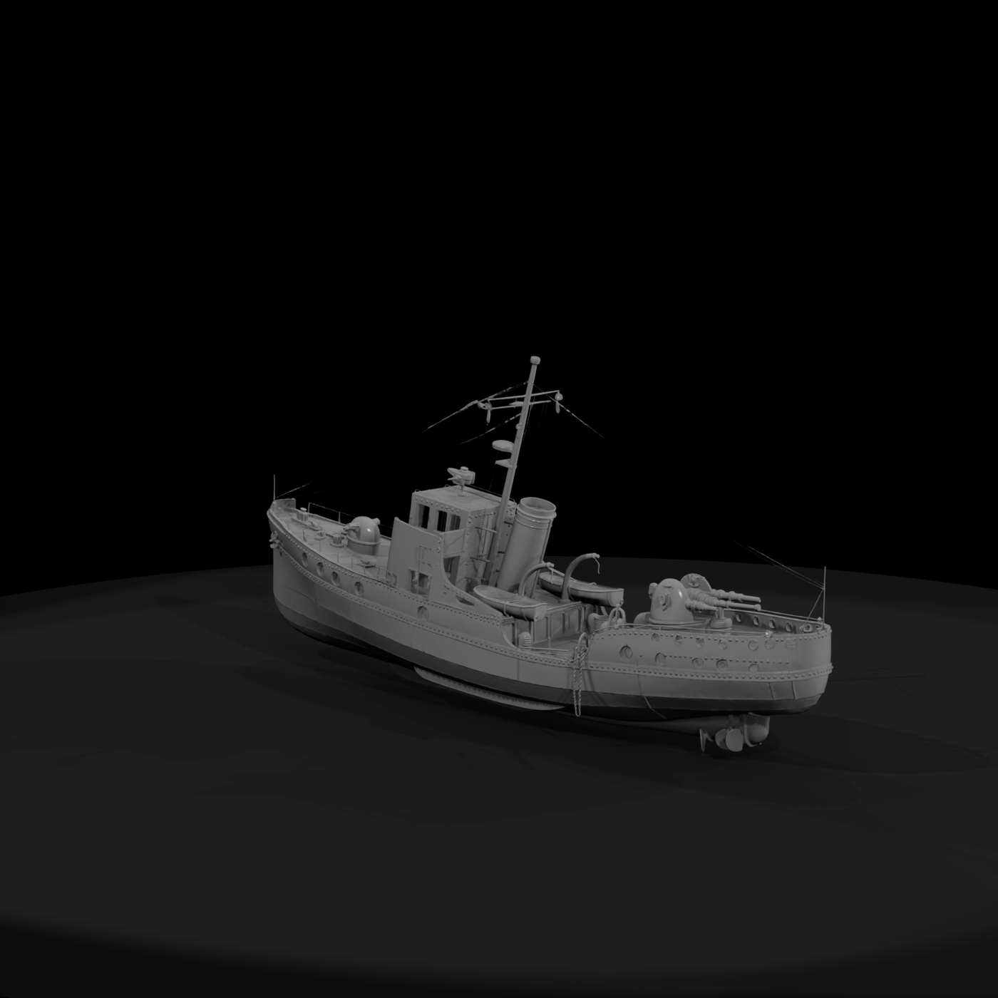 WWII Coastal Patrol Gunboat