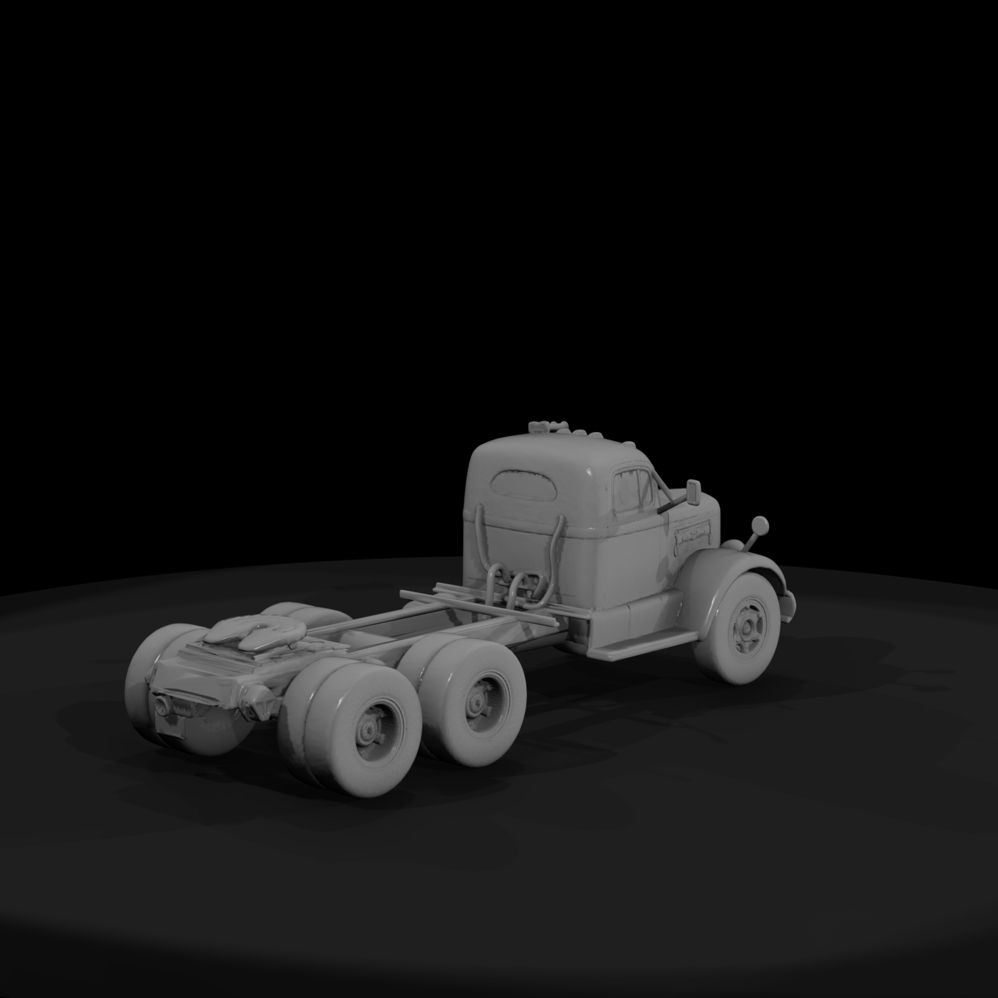 1955 White Three‑Axle Semi Tractor