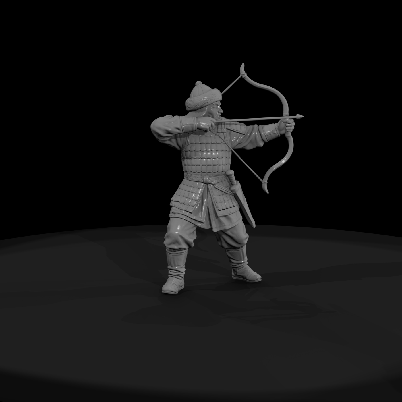 Hist 0228 Mongol Horse Archer Miniature Figure