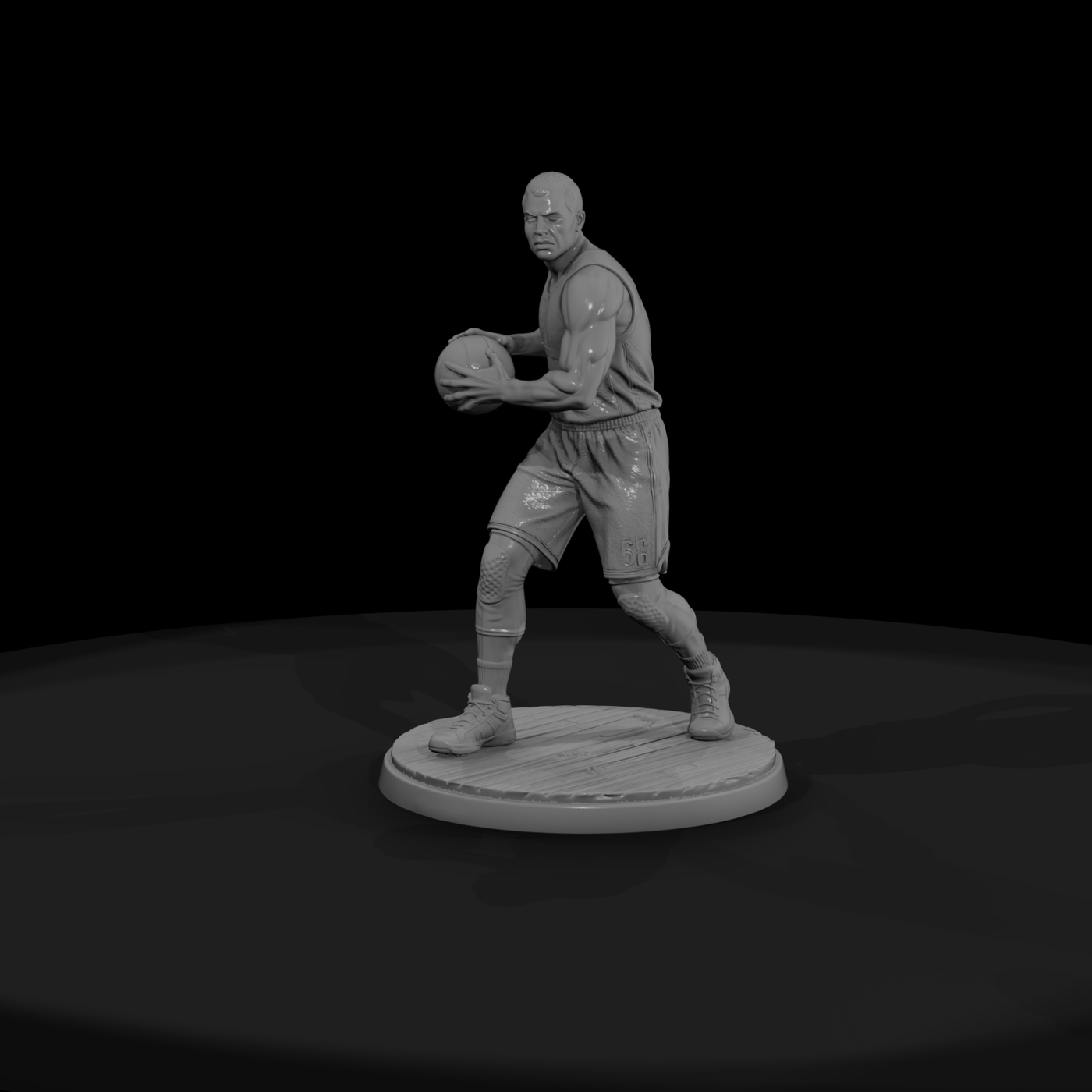 Basketball Player Posting Up