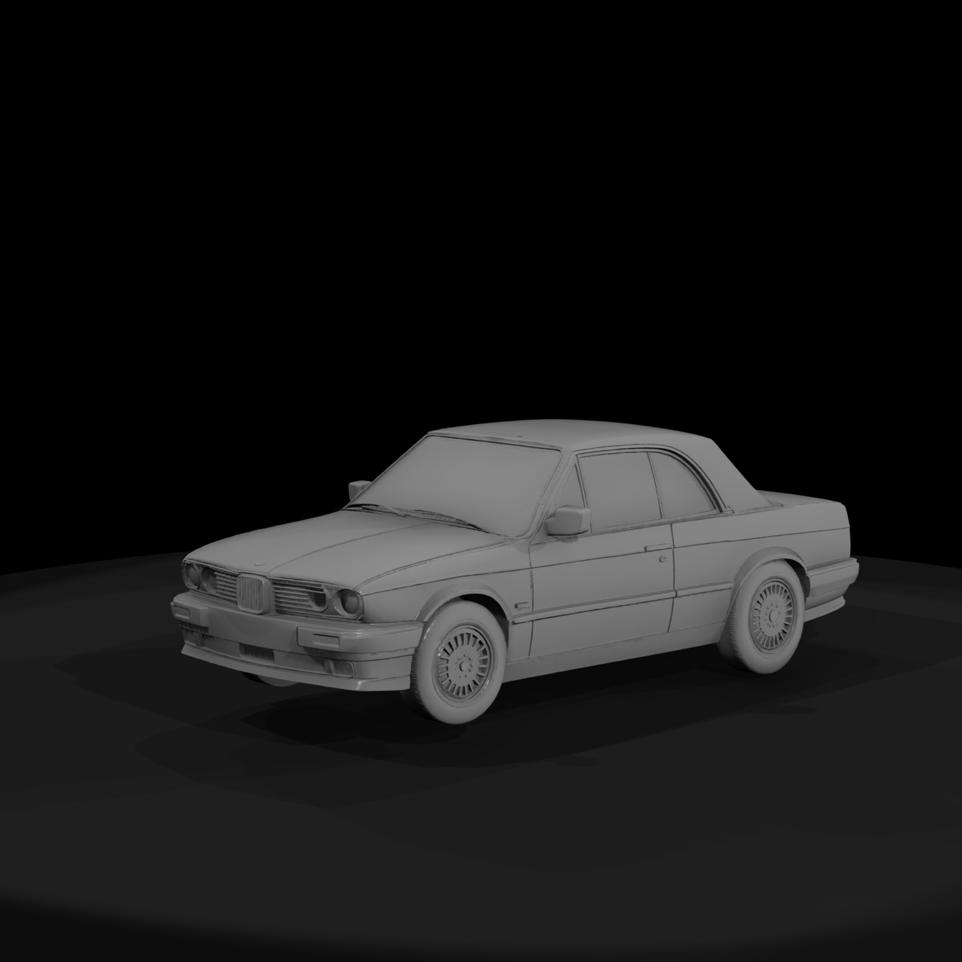 BMW E30 Coupe Car