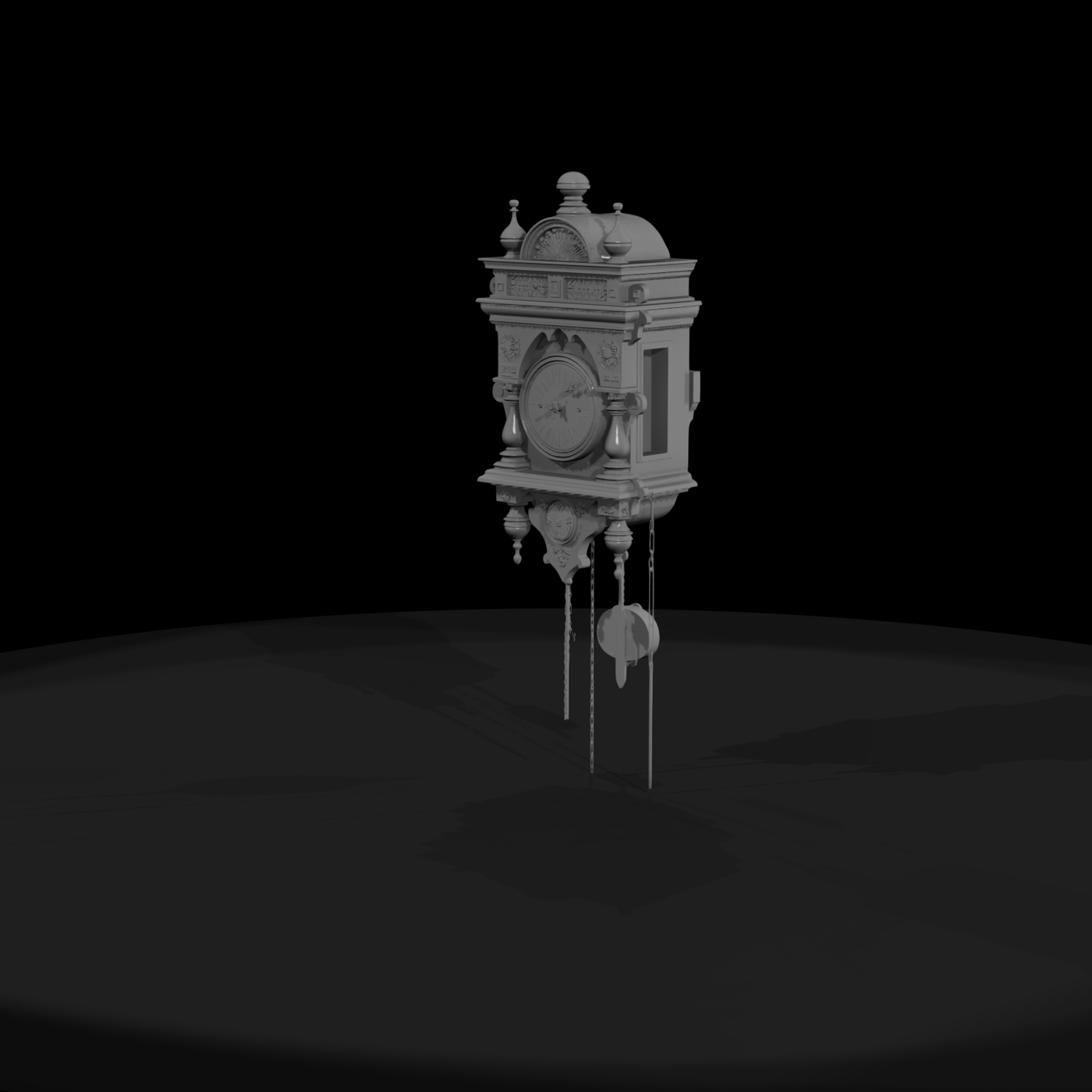 Neoclassical Wall Pendulum Clock