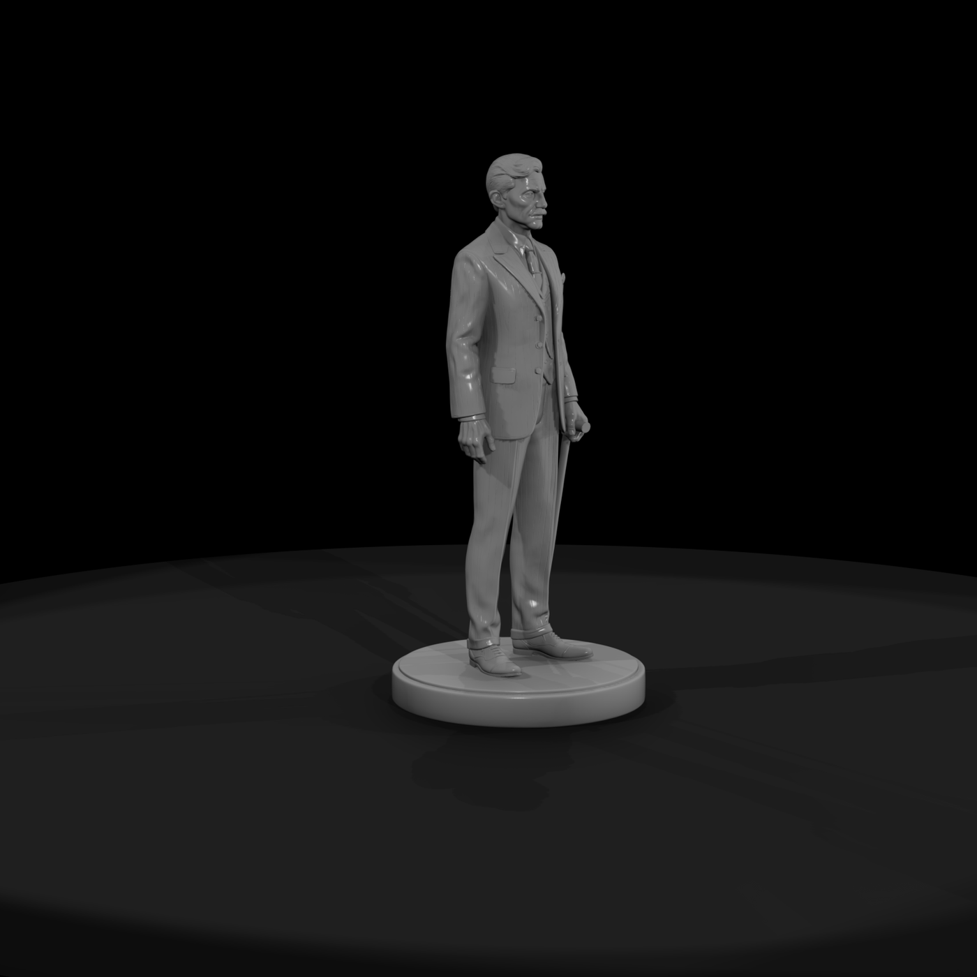 Sideshow Tall Man in Pinstripe Suit