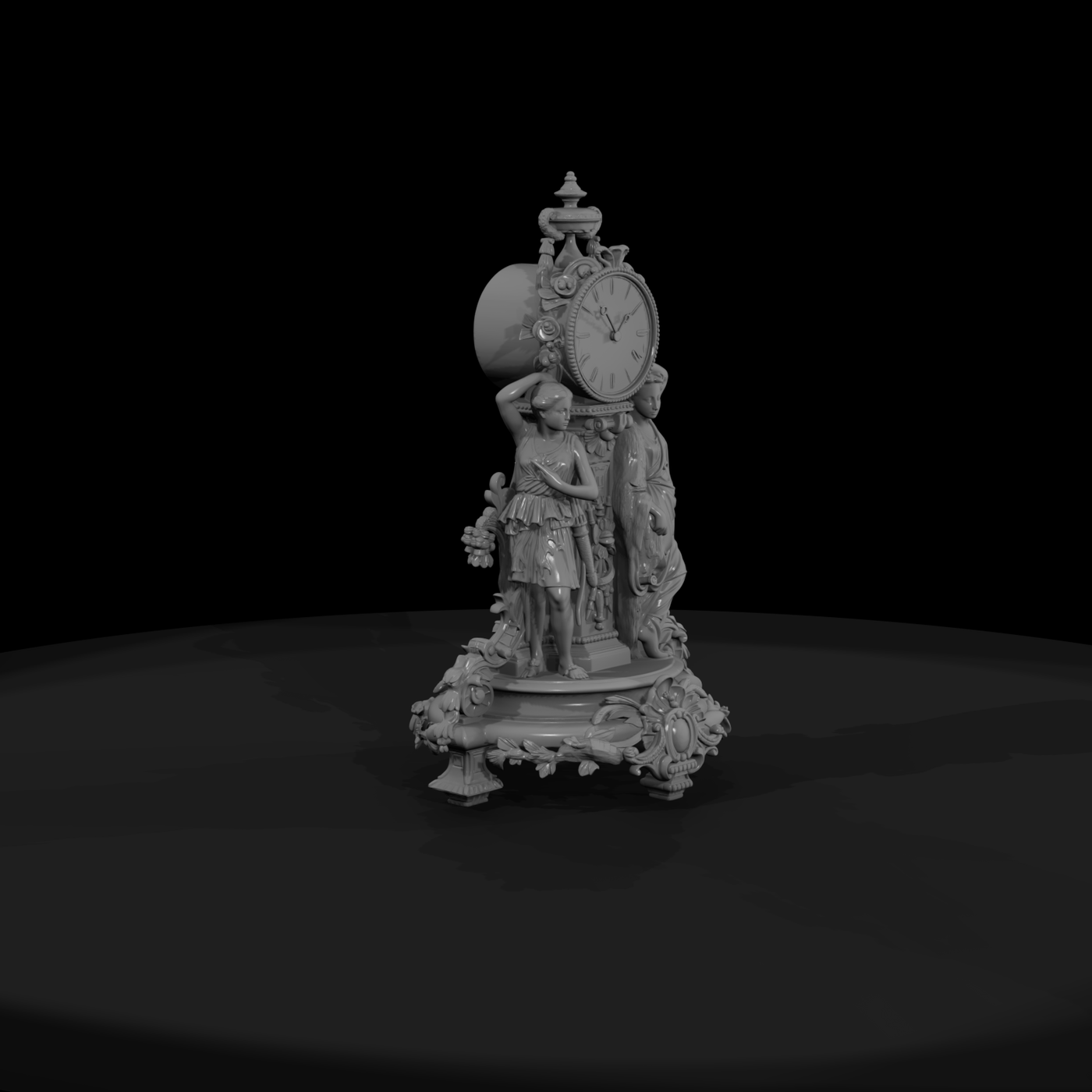 20260612 Ornate Golden Mantel Clock 89Dd4Dafe9